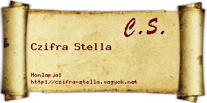 Czifra Stella névjegykártya